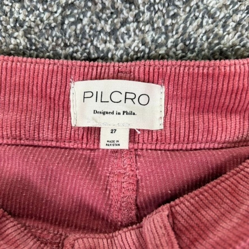 Anthropologie Pilcro The Yaya Corduroy Pants Womens 27 Mid Rise Rose Pink Casual - Picture 4 of 12